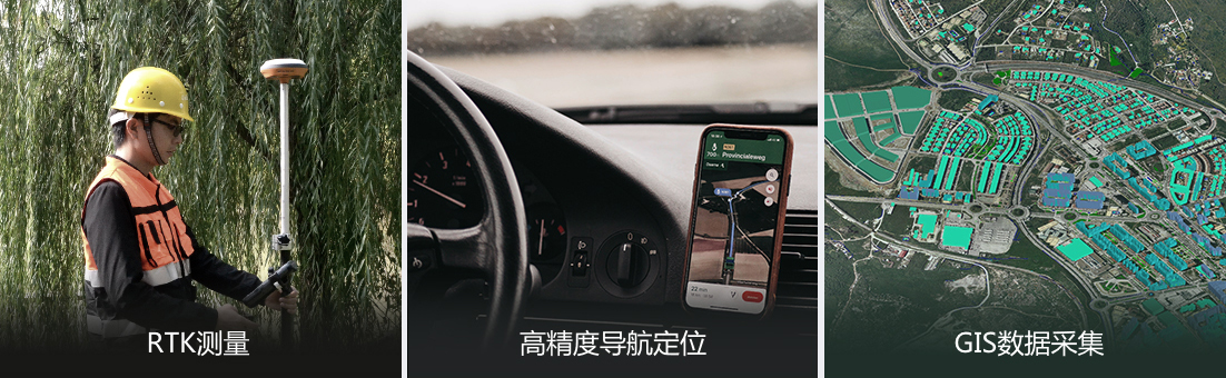 適用于RTK測(cè)量、高精度導(dǎo)航定位、GIS數(shù)據(jù)采集